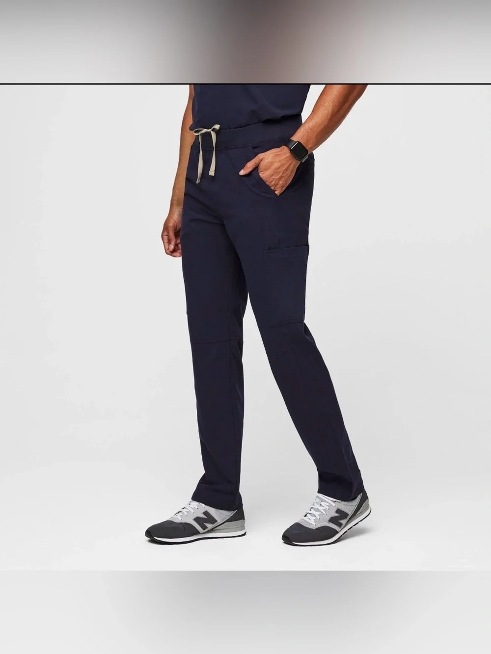 Figs Men's Axim Cargo Navy Scrub Pants (Size XL)